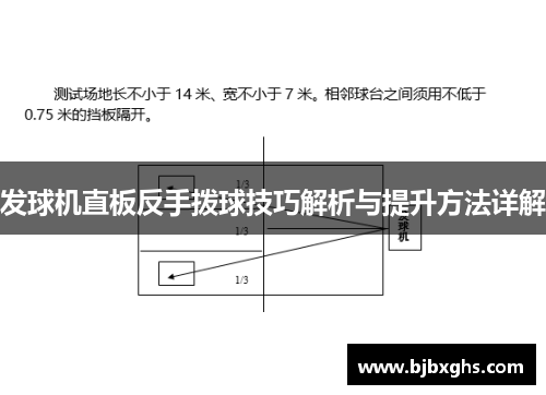 发球机直板反手拨球技巧解析与提升方法详解